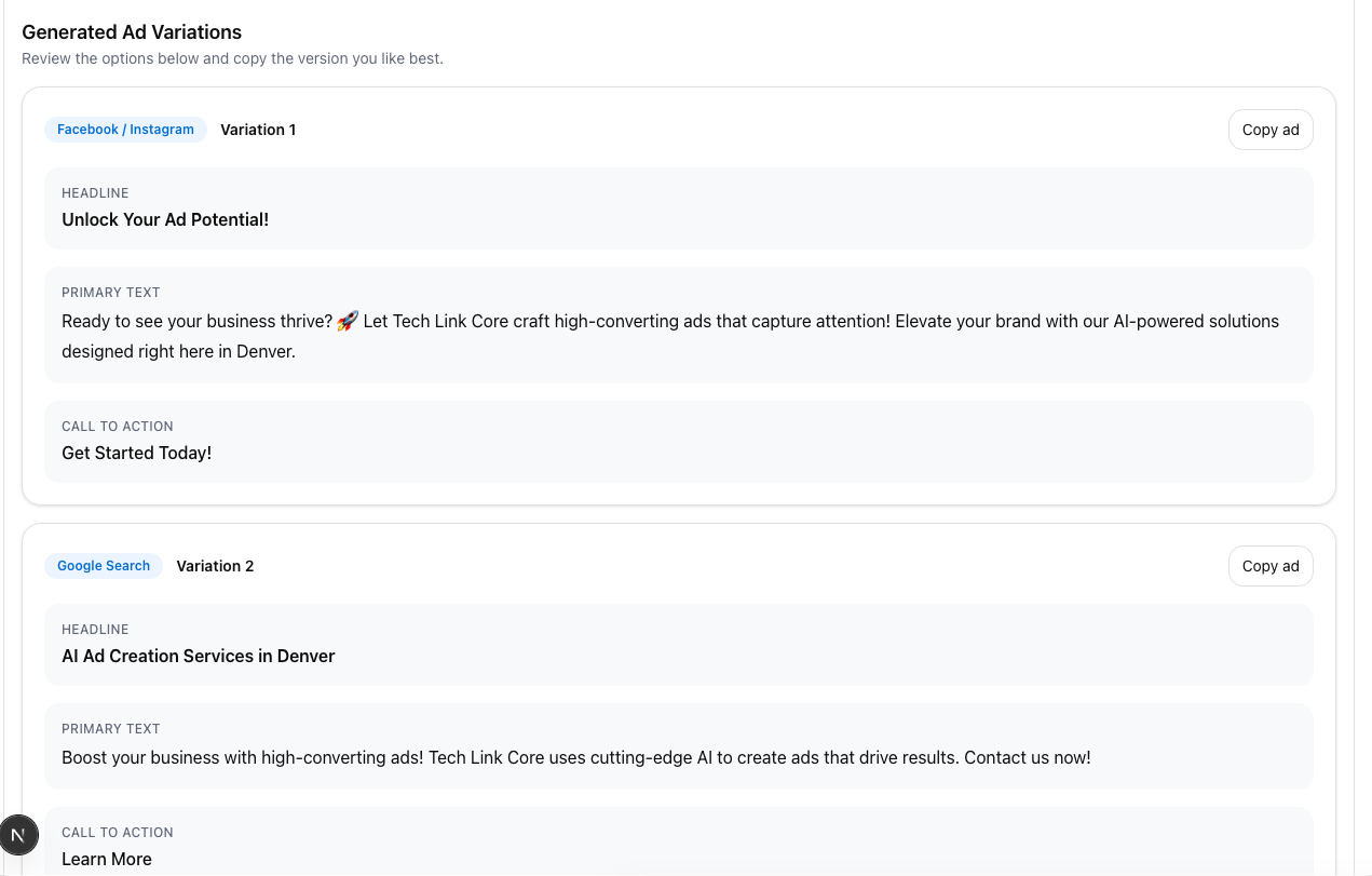 Tech Link Core Ads media 3