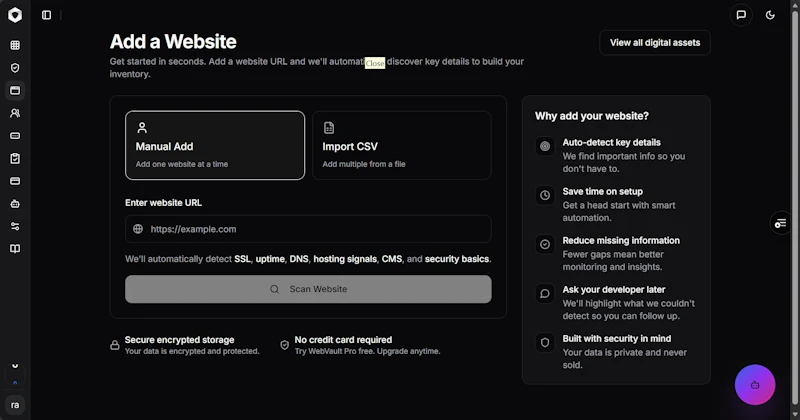 WebVault Pro screenshot 1