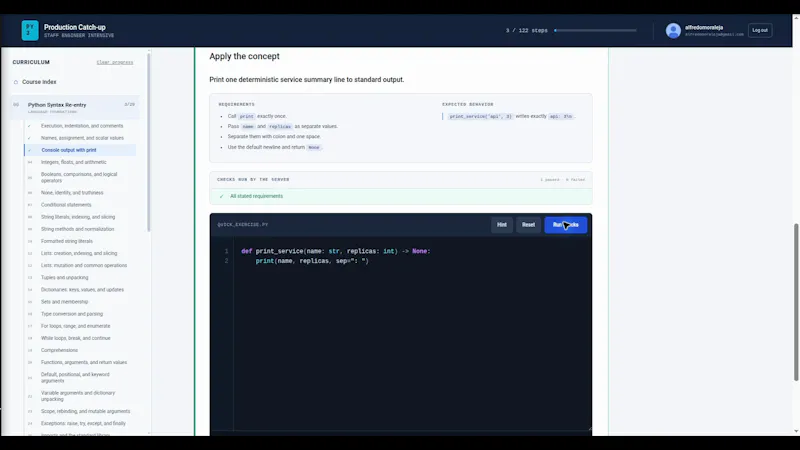 Python Production Catch-up screenshot 4