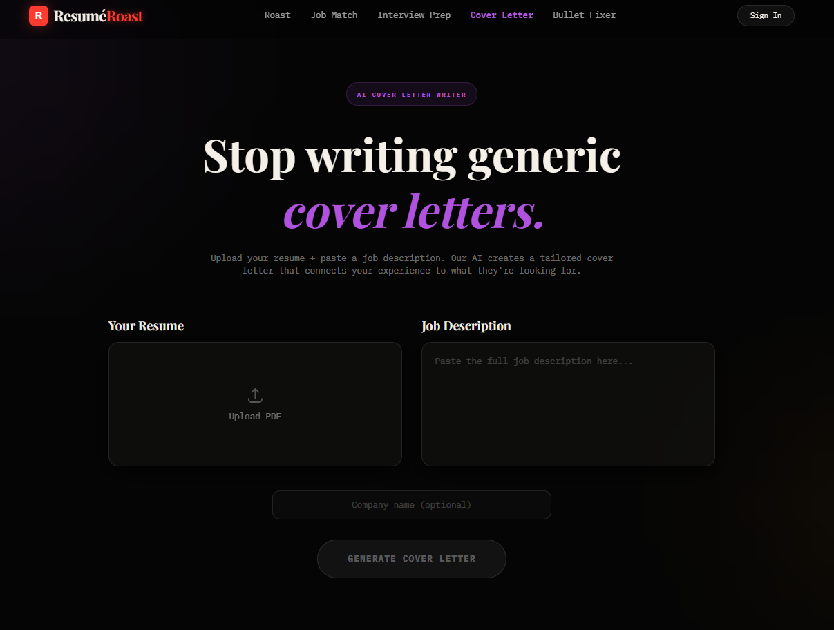 ResuméRoast media 2