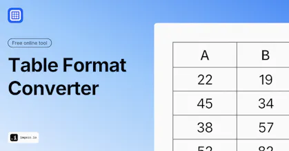Table Format Converter gallery image