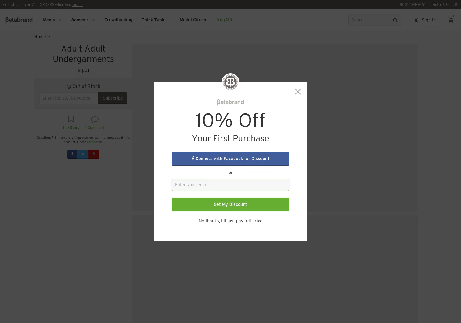 Adult Adult Undergarments