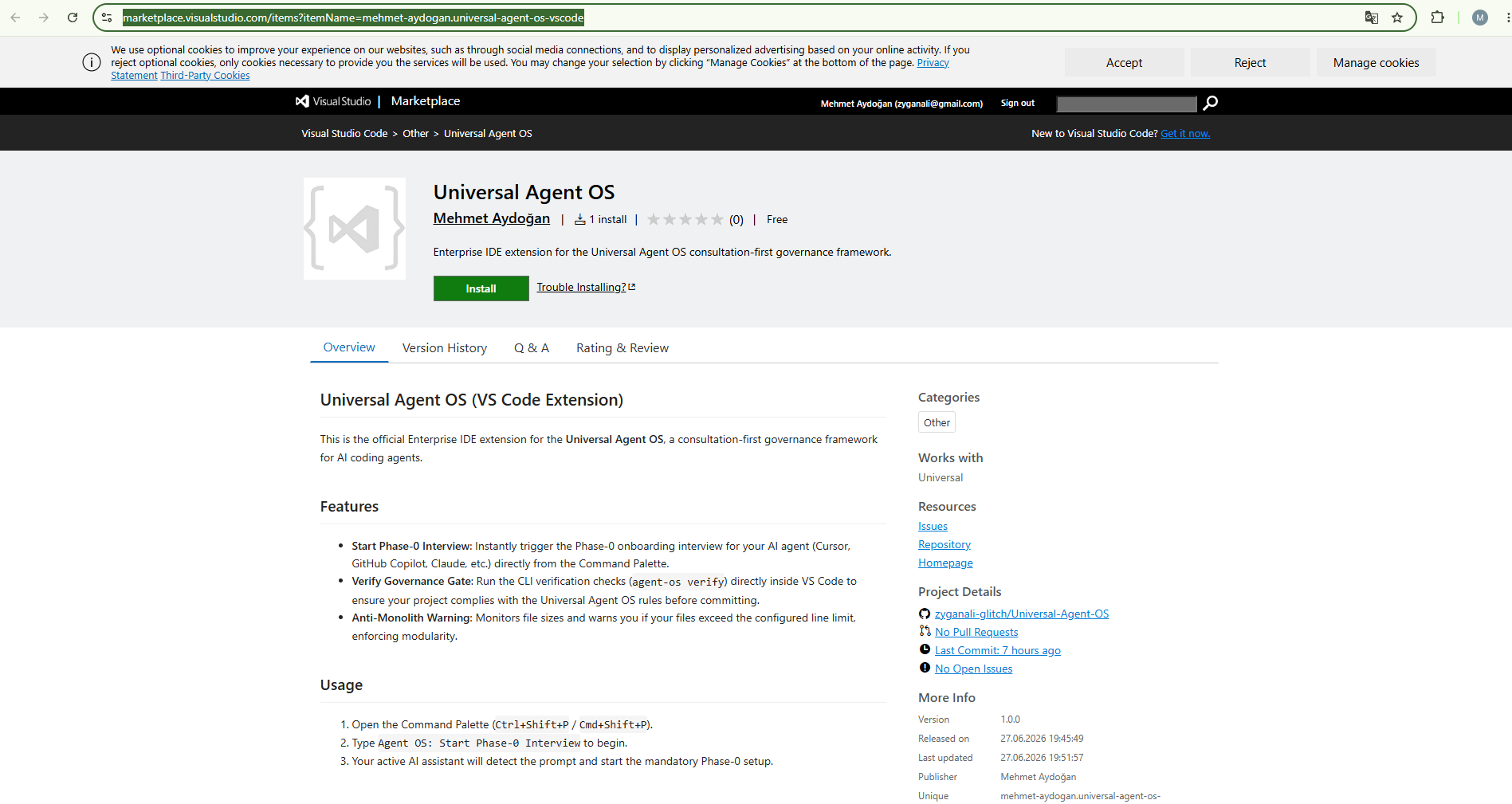 Universal Agent OS gallery image