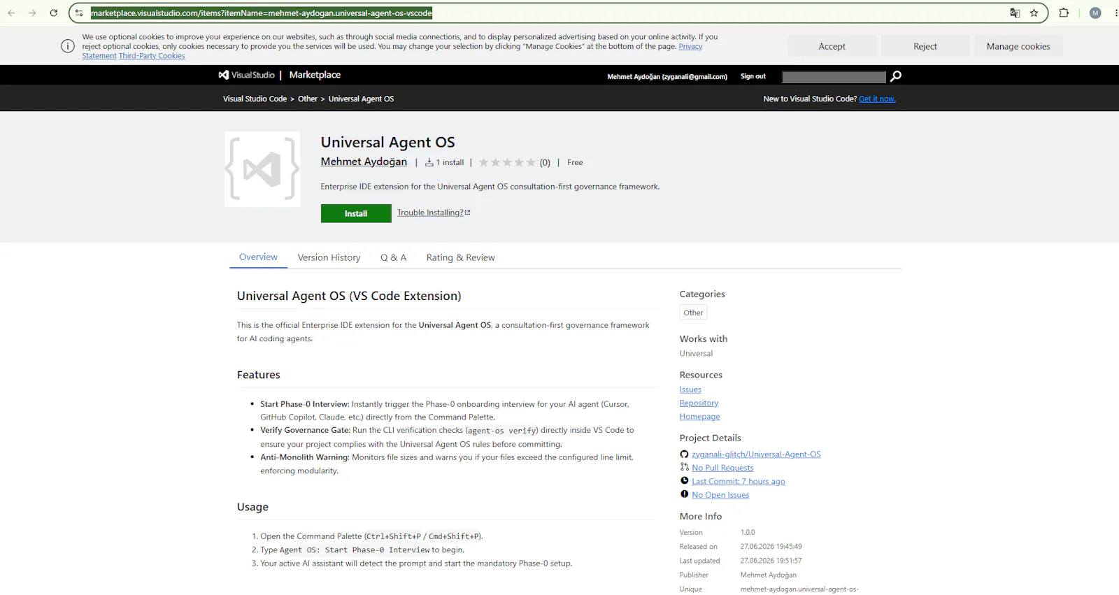Universal Agent OS screenshot 3