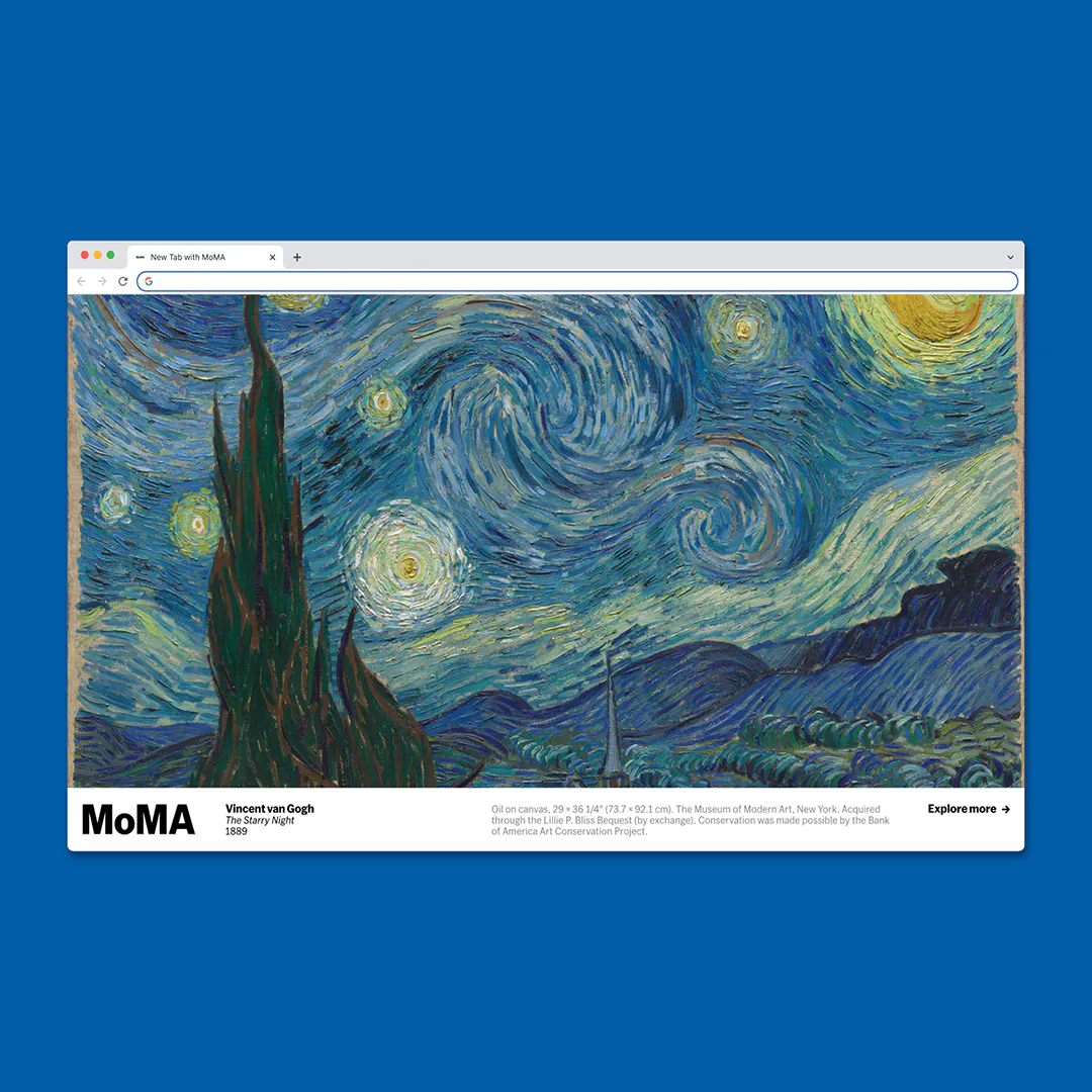 New Tab with MoMA