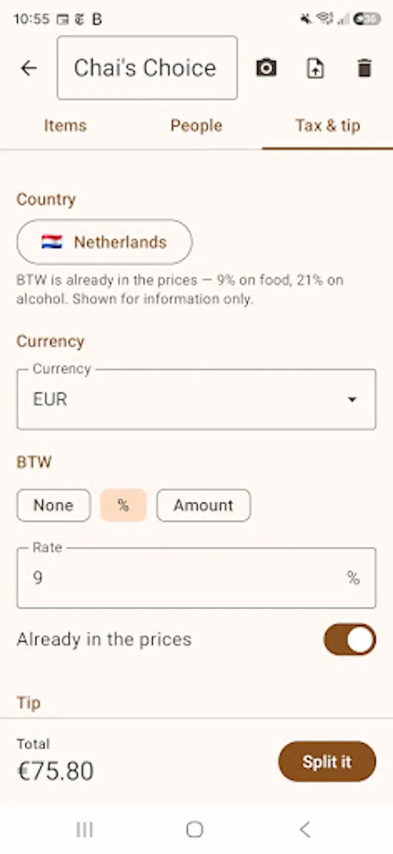 How to split a single bill screenshot 3