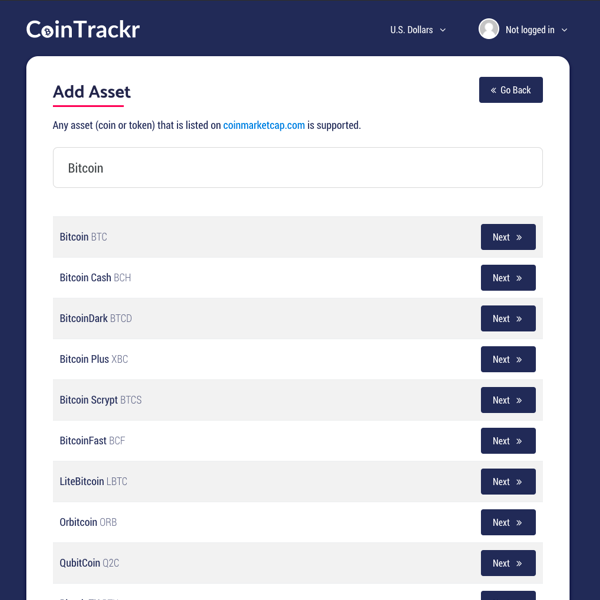 CoinTrackr gallery image