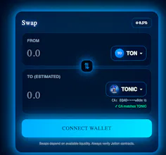 TONIC Swap — The Fastest Swap on TON gallery image
