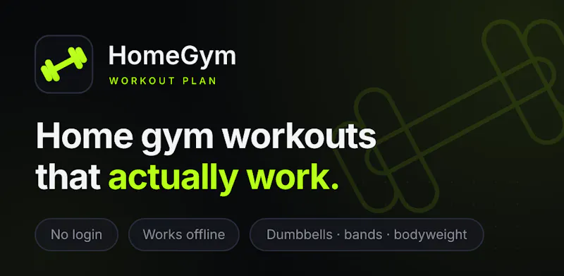 HomeGym: Home Workout Plan screenshot 1