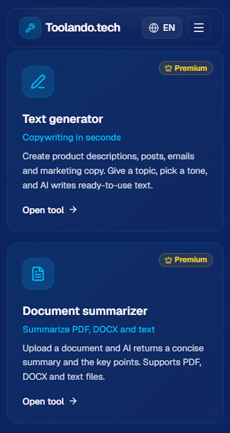 Toolando.tech screenshot 15