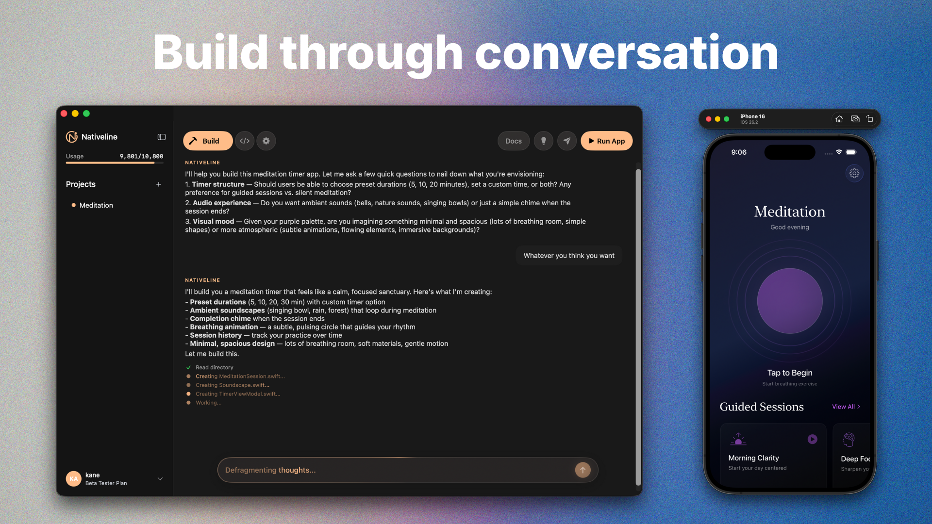 Nativeline - Main product screenshot demonstrating key features and user interface