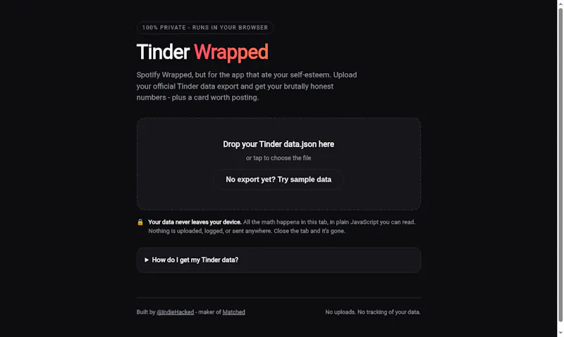 Tinder Wrapped screenshot 2