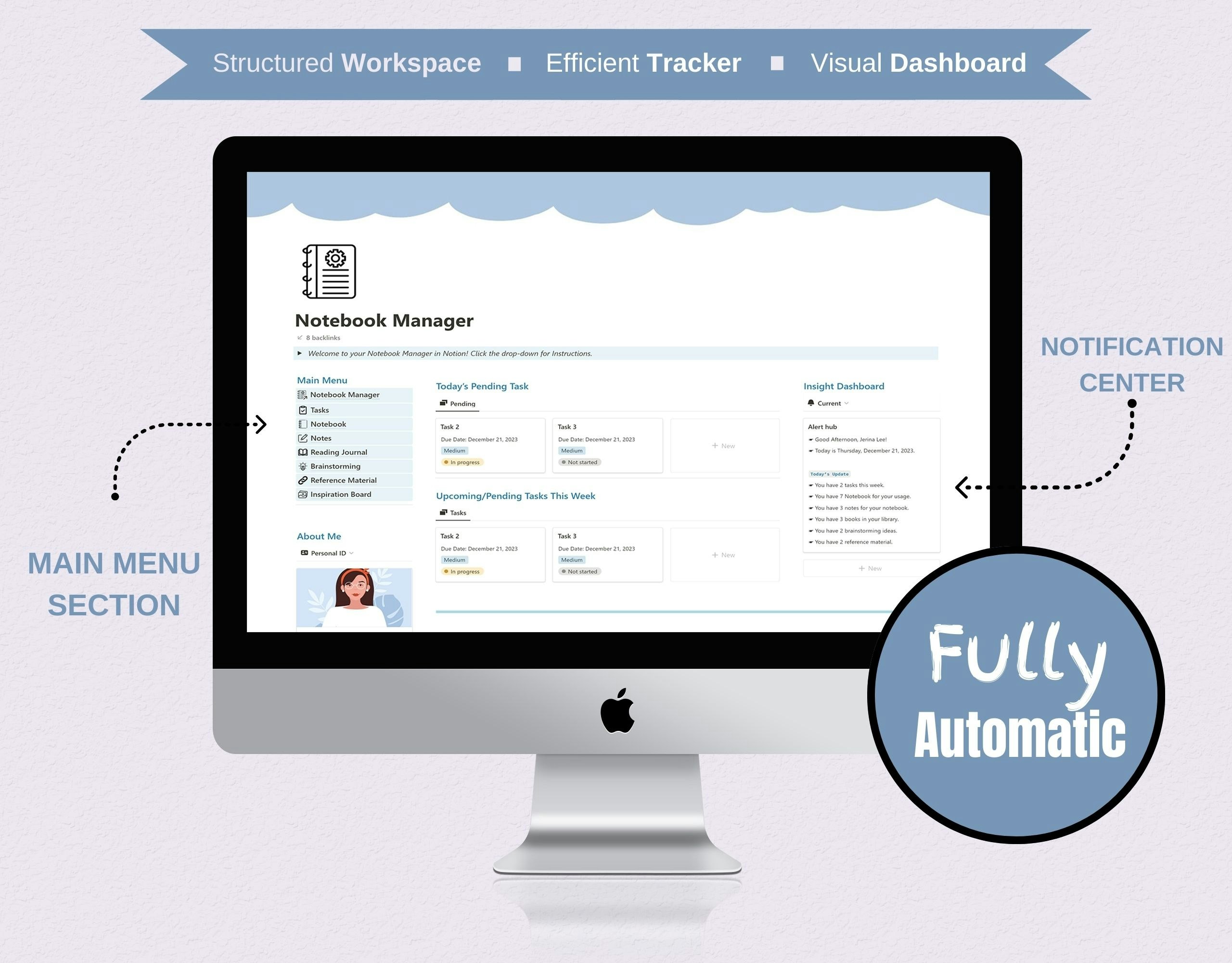 Média Modèle de notion de gestionnaire de cahiers 2