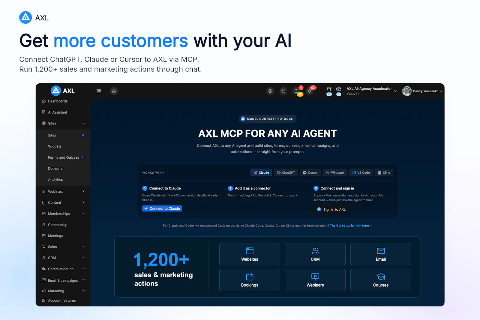 AXL: AI-Native Sales & Marketing OS screenshot 2