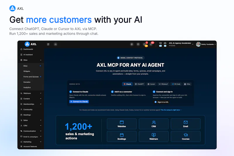 AXL: AI-Native Sales & Marketing OS screenshot 2