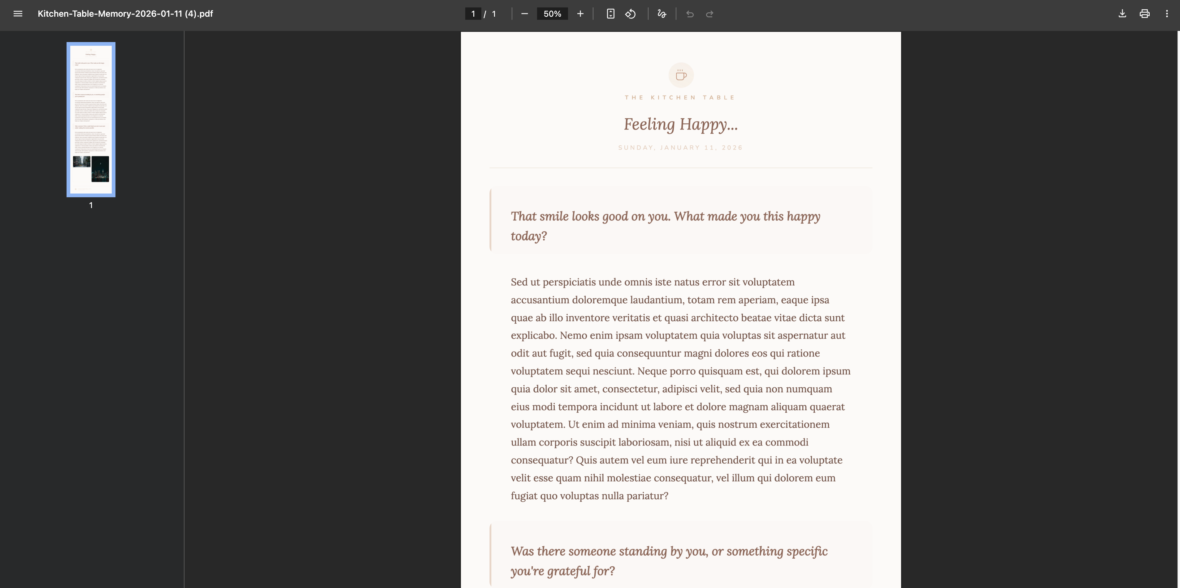 The Kitchen Table gallery image