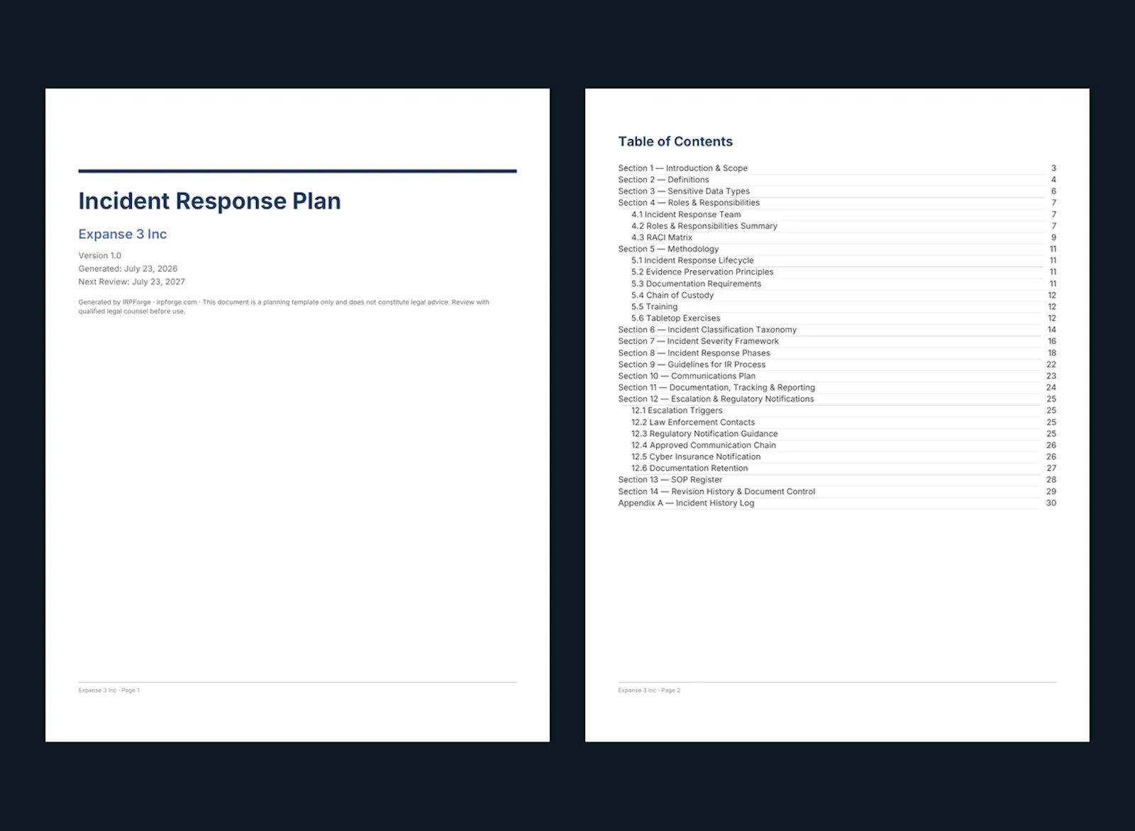 IRPForge screenshot 2