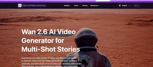 Wan 2.6 AI Video Generator gallery image
