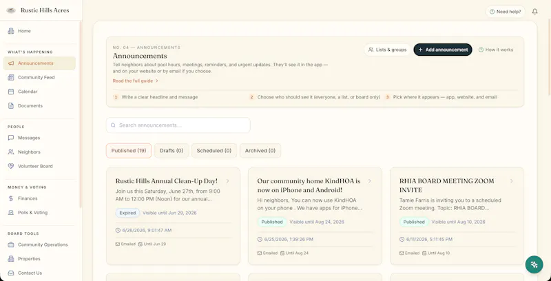 KindHOA screenshot 3
