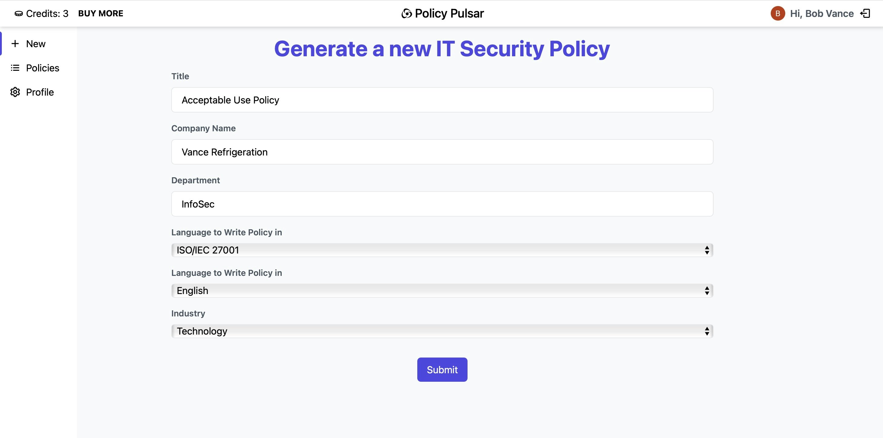 Policy Pulsar logo