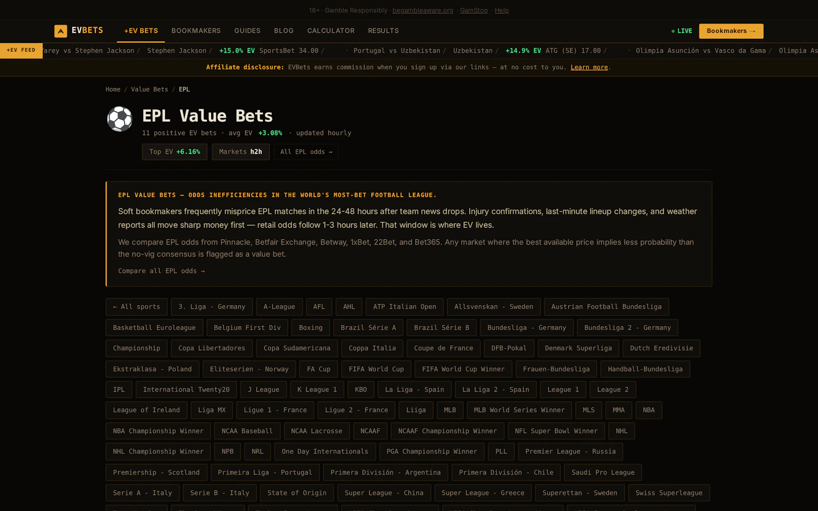 EVBets screenshot 5