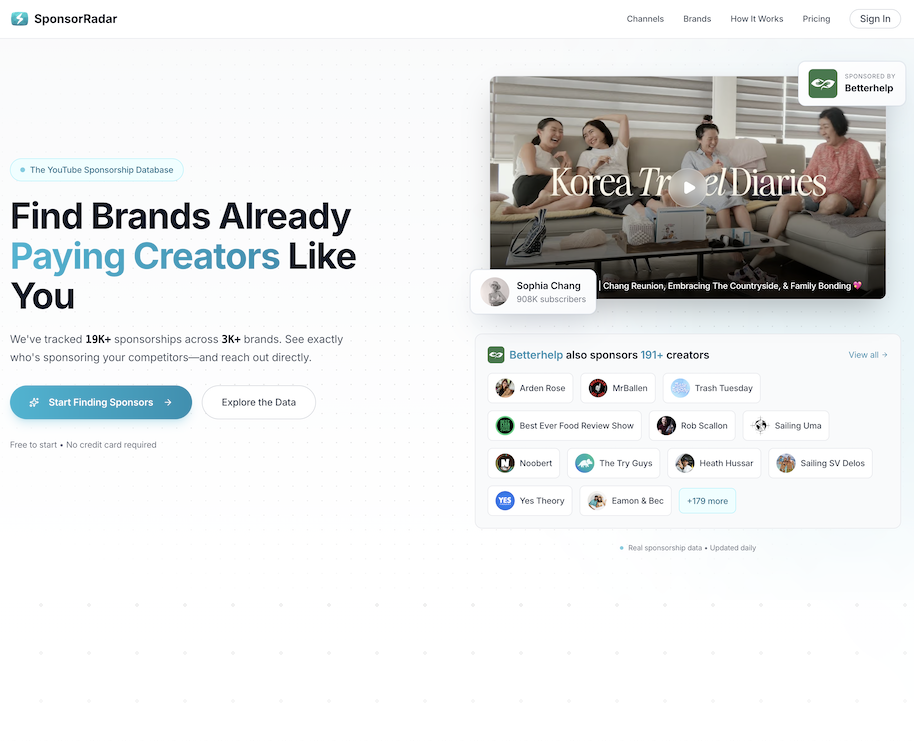 SponsorRadar gallery image