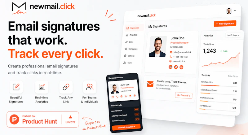 newmail.click — Email Signature Tracker screenshot 1