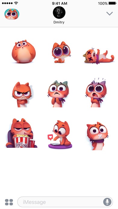 Taffy Cat – Sticker Pack gallery image