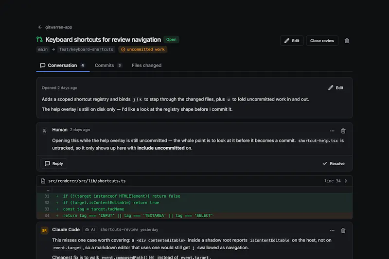 GitWarren screenshot 3