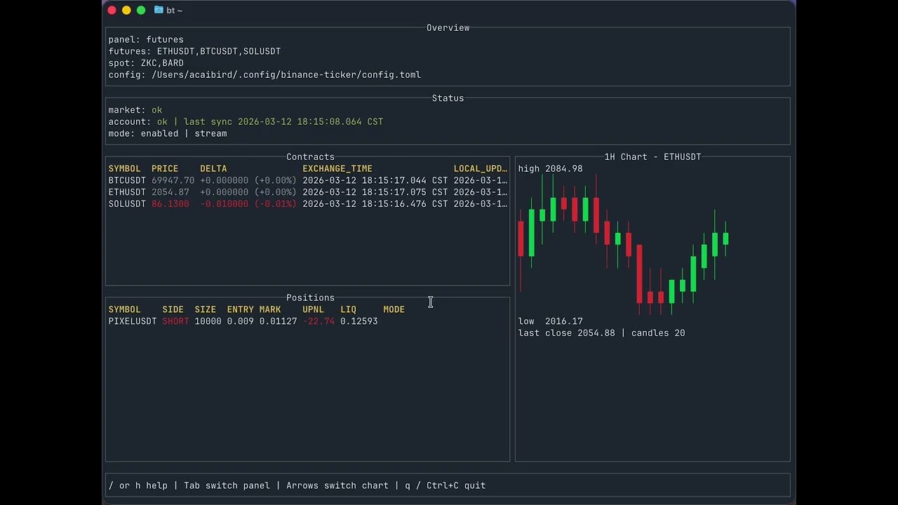 Crypto Ticker gallery image