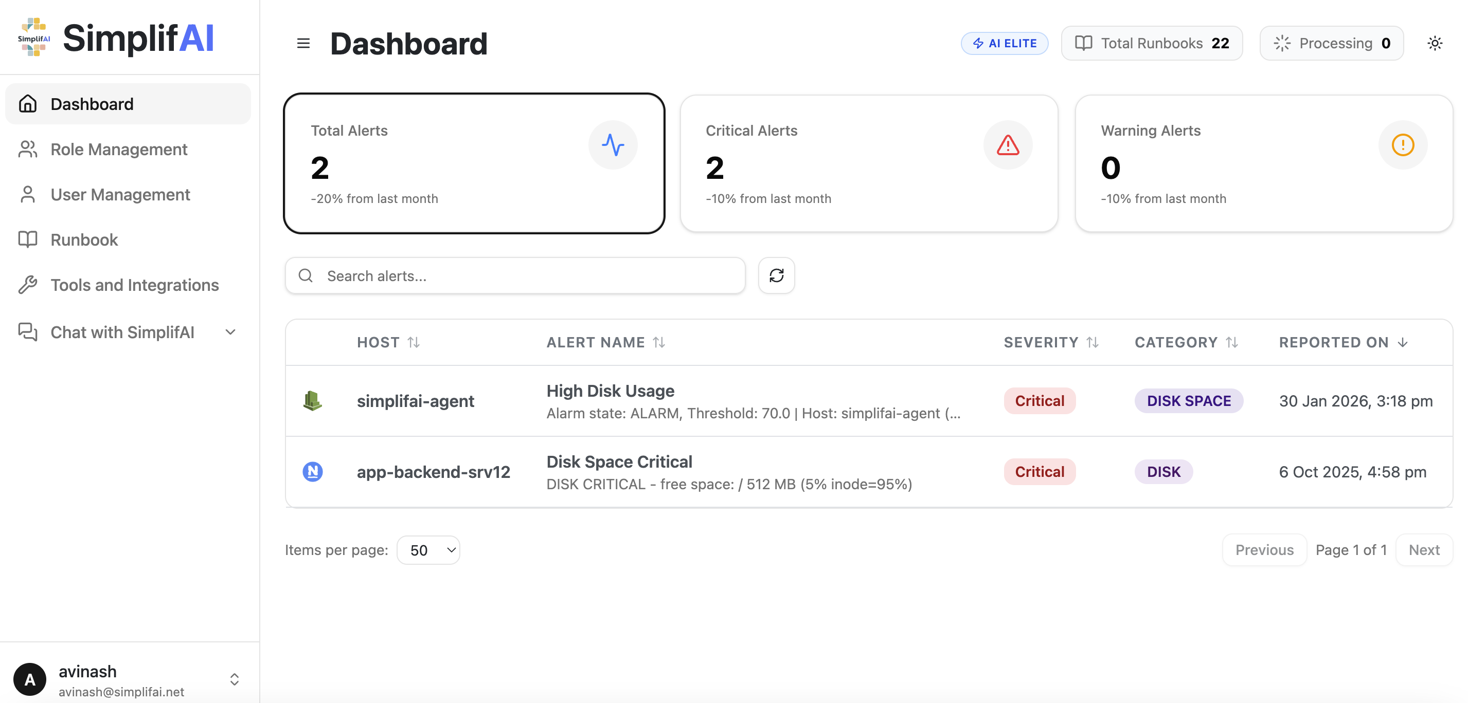 SimplifAI - Screenshot 2 showing product features and functionality