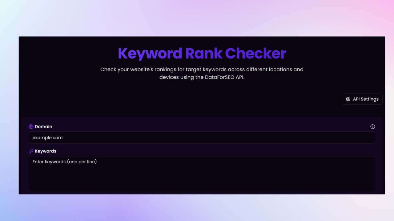 Keyword Rank Checker gallery image