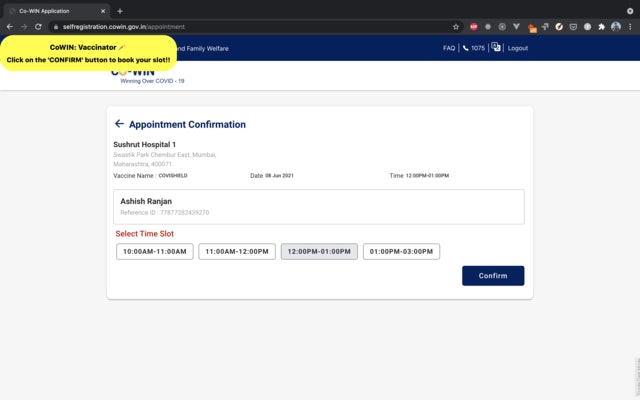 CoWIN Vaccinator gallery image