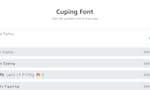 Cuping Font image