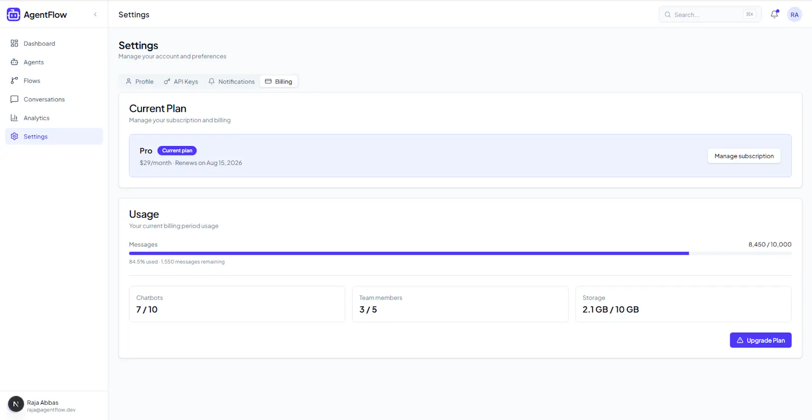 AgentFlow screenshot 16