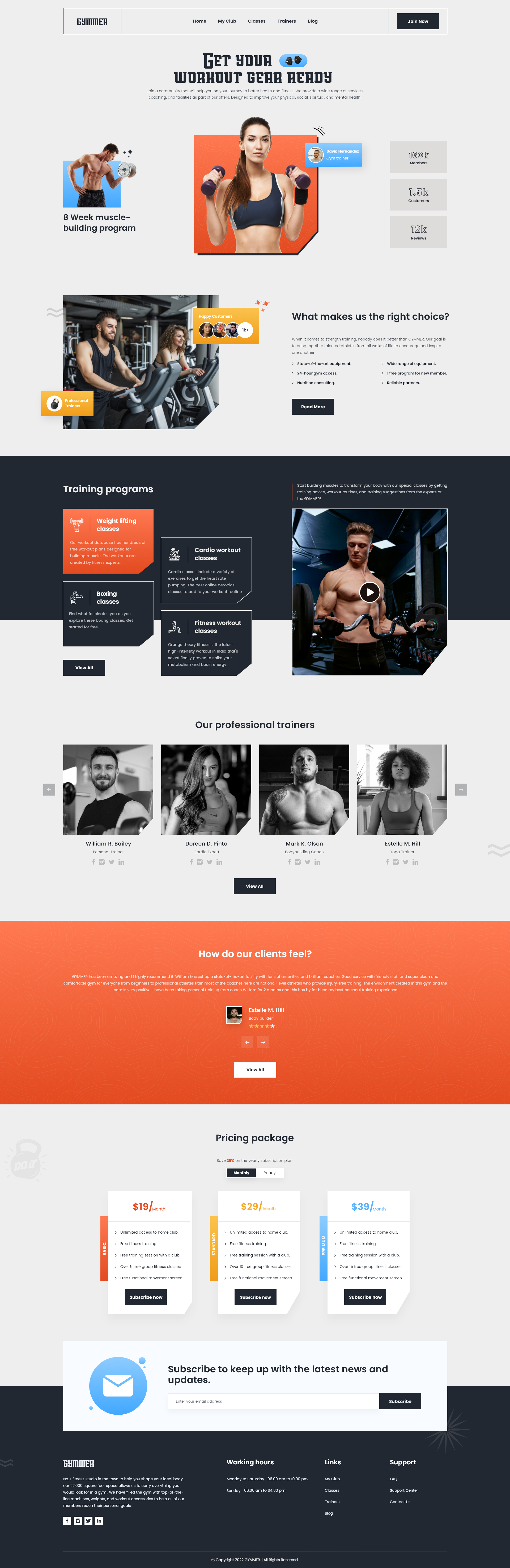 Fitness Studio Website Design gallery image
