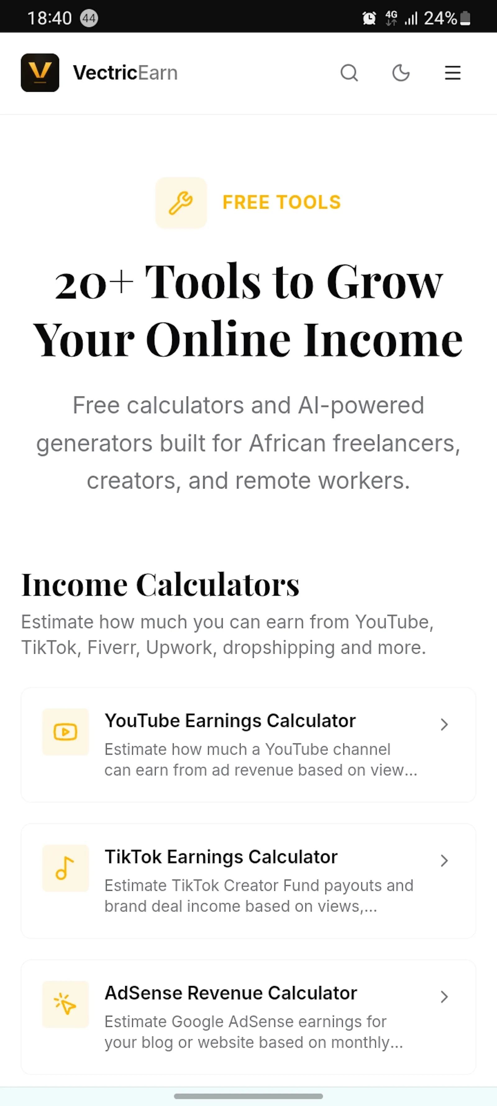 VectricEarn screenshot 3
