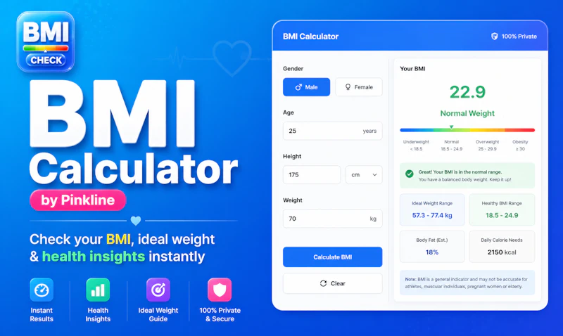 BMI Calculator by Pinkline screenshot 1