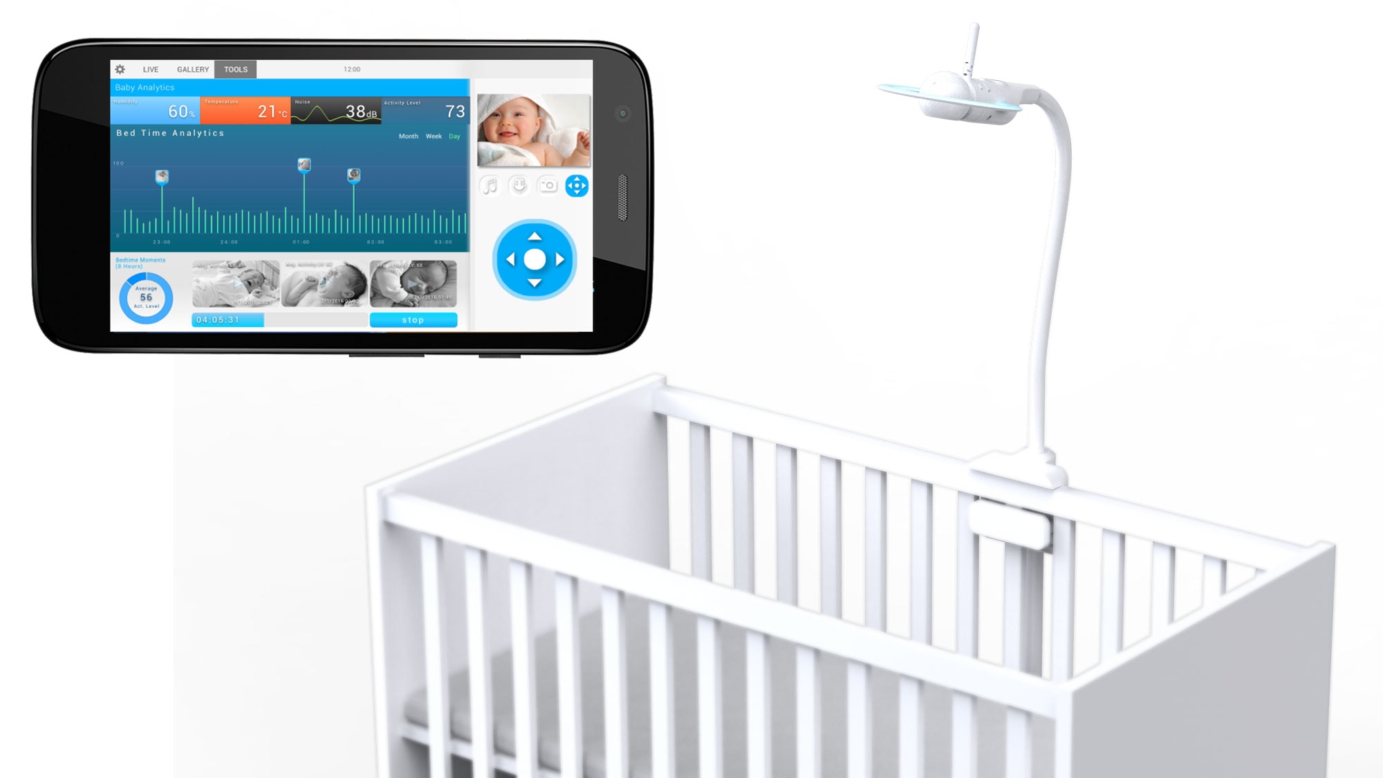 Halo By Motorola Watch Over Your Baby From Above Product Hunt