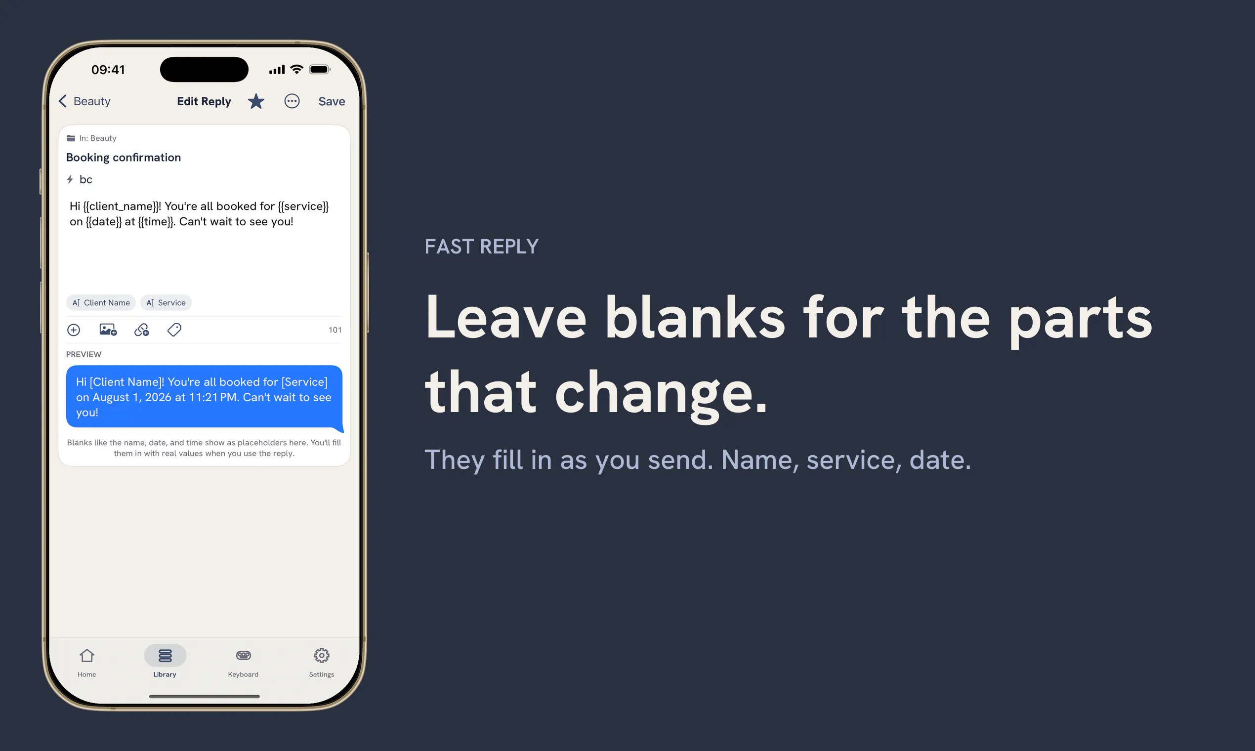 Fast Reply: Saved Replies screenshot 3