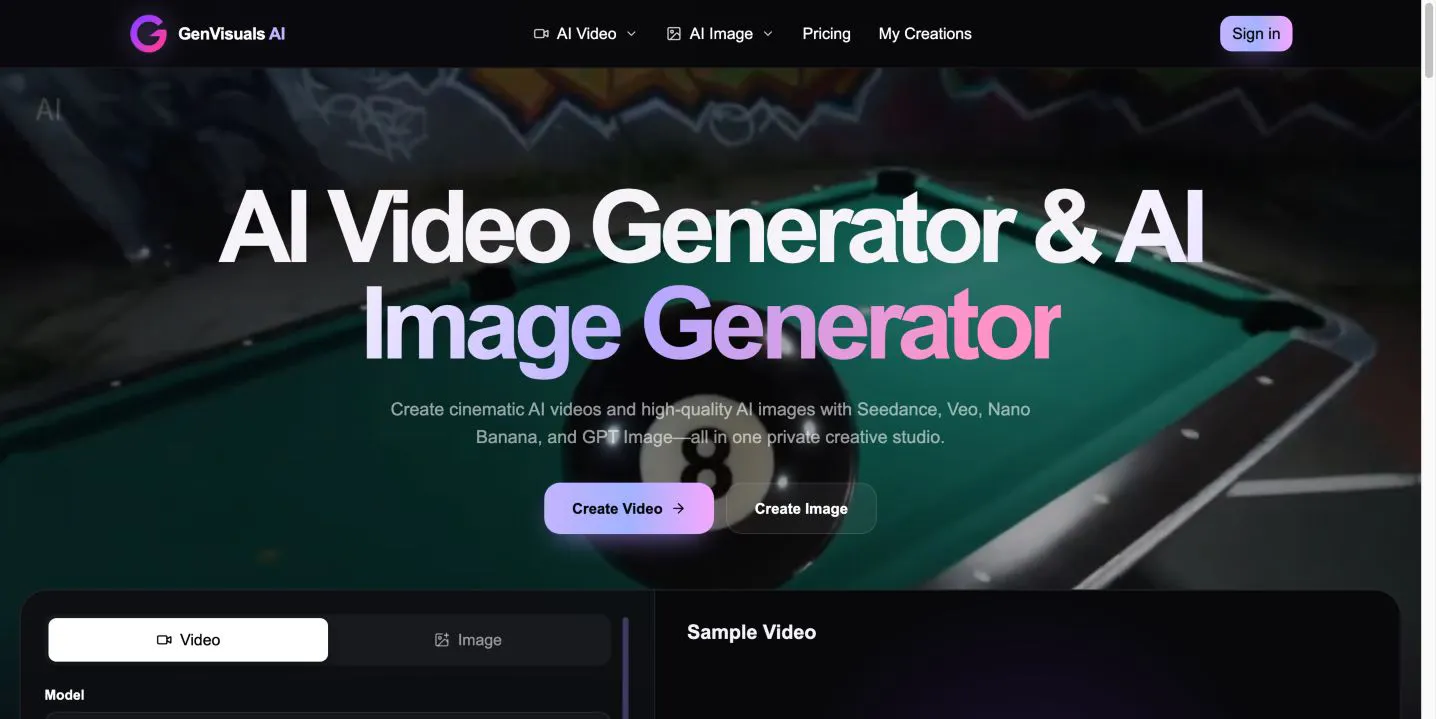 GenVisuals AI gallery image