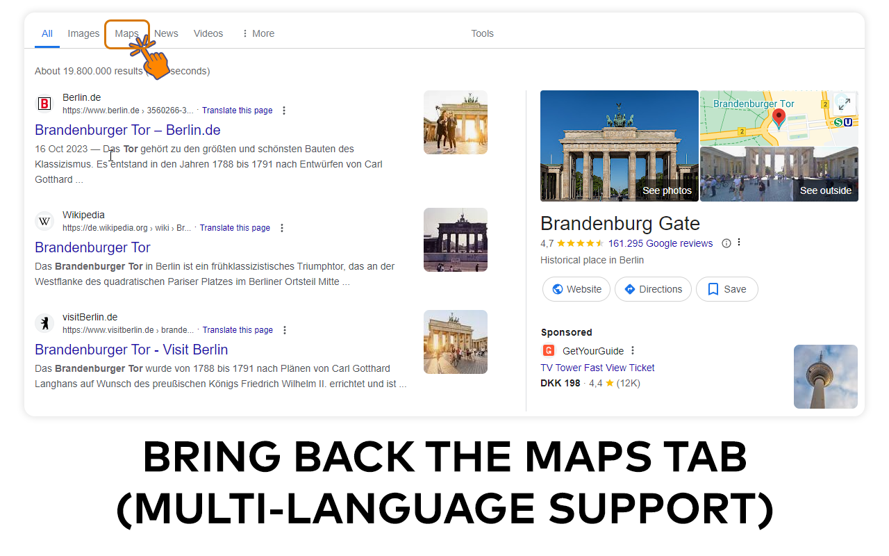 Clickable Google Maps media 2