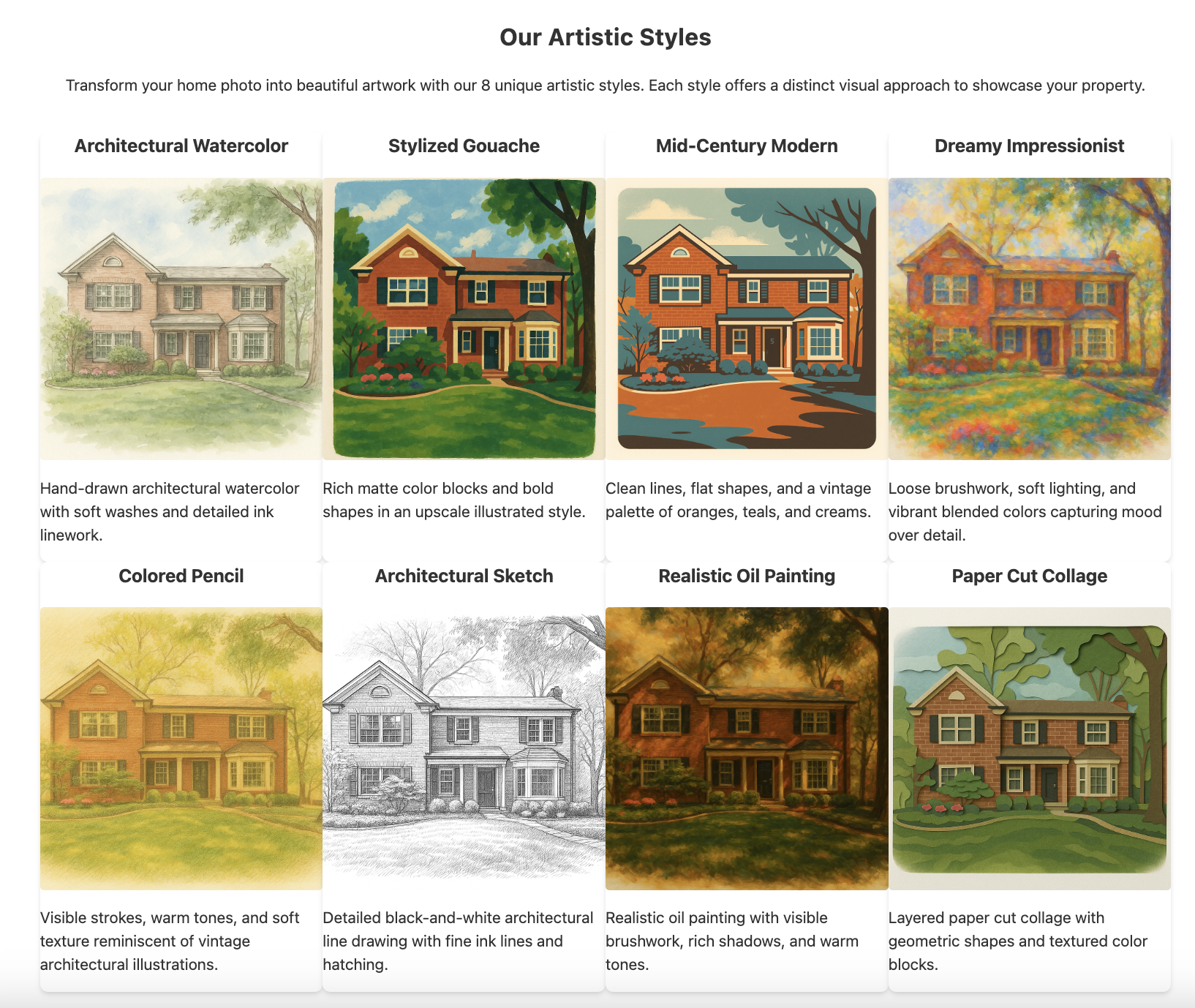 Custom Home Portraits gallery image