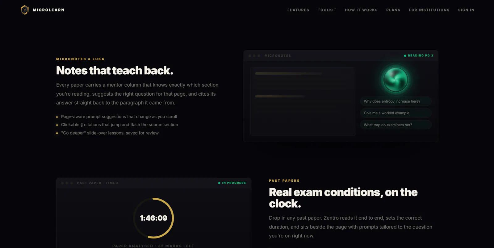 MicroLearn screenshot 2