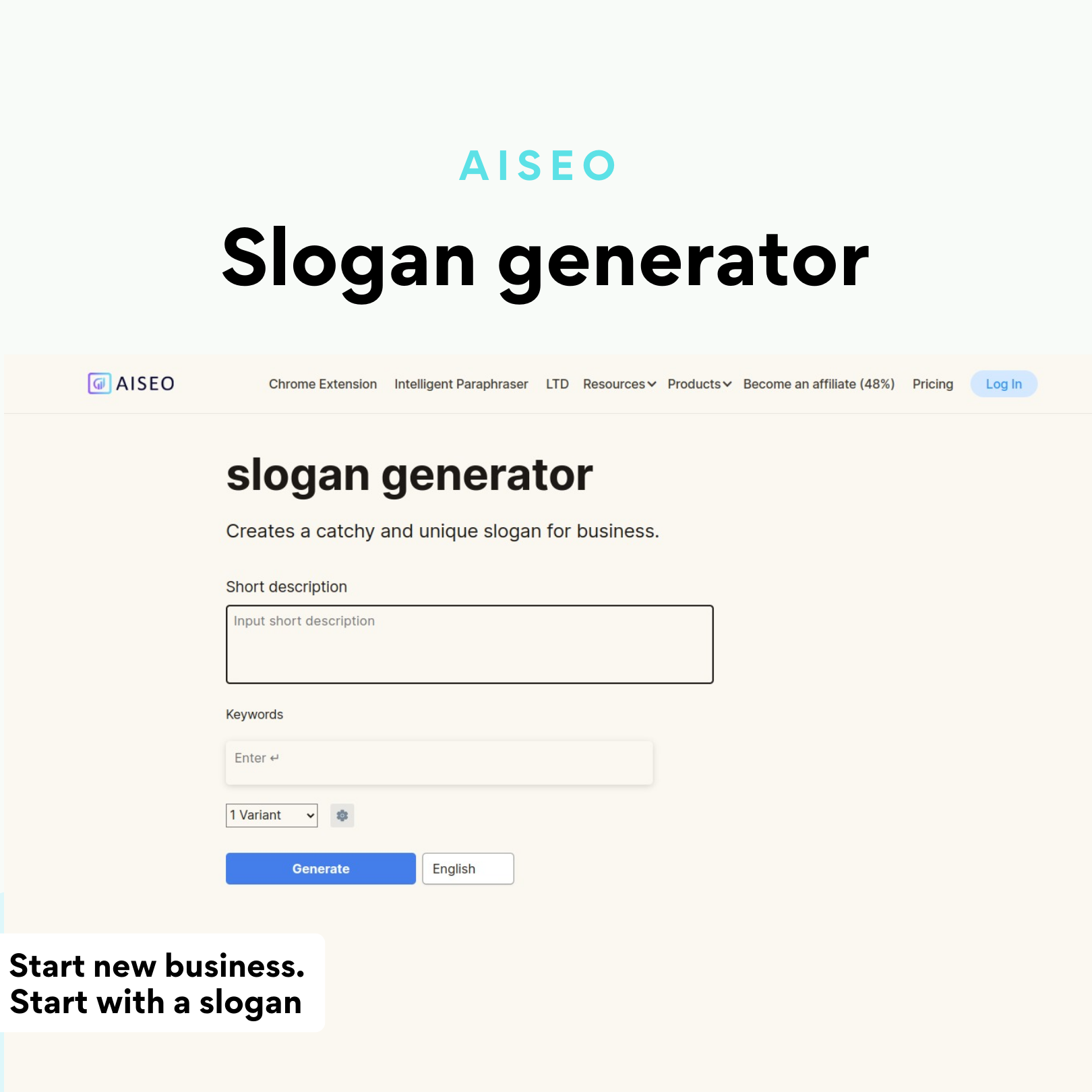Slogan -Generator - Schafft einen eingängigen und einzigartigen Slogan für den Geschäft Medien 1