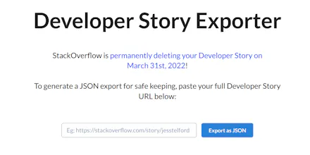 Developer Story Exporter gallery image