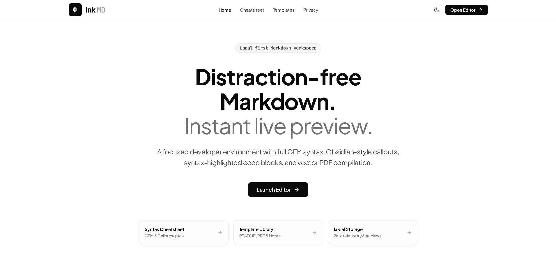 InkMD — Markdown Editor gallery image
