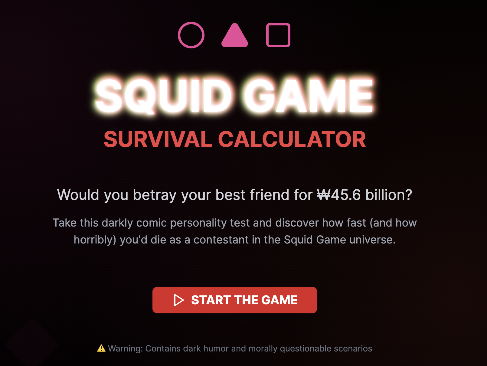 Squid Game Survival Calculator gallery image