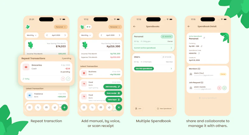 Spended - Money habit tracker screenshot 1