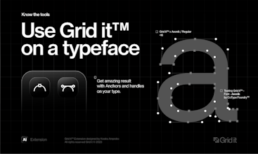 Rappresentazione visuale del Logo Grid Generator™ che catalizza la creatività e l&rsquo;utilizzo efficace del tempo per i creatori di loghi.
